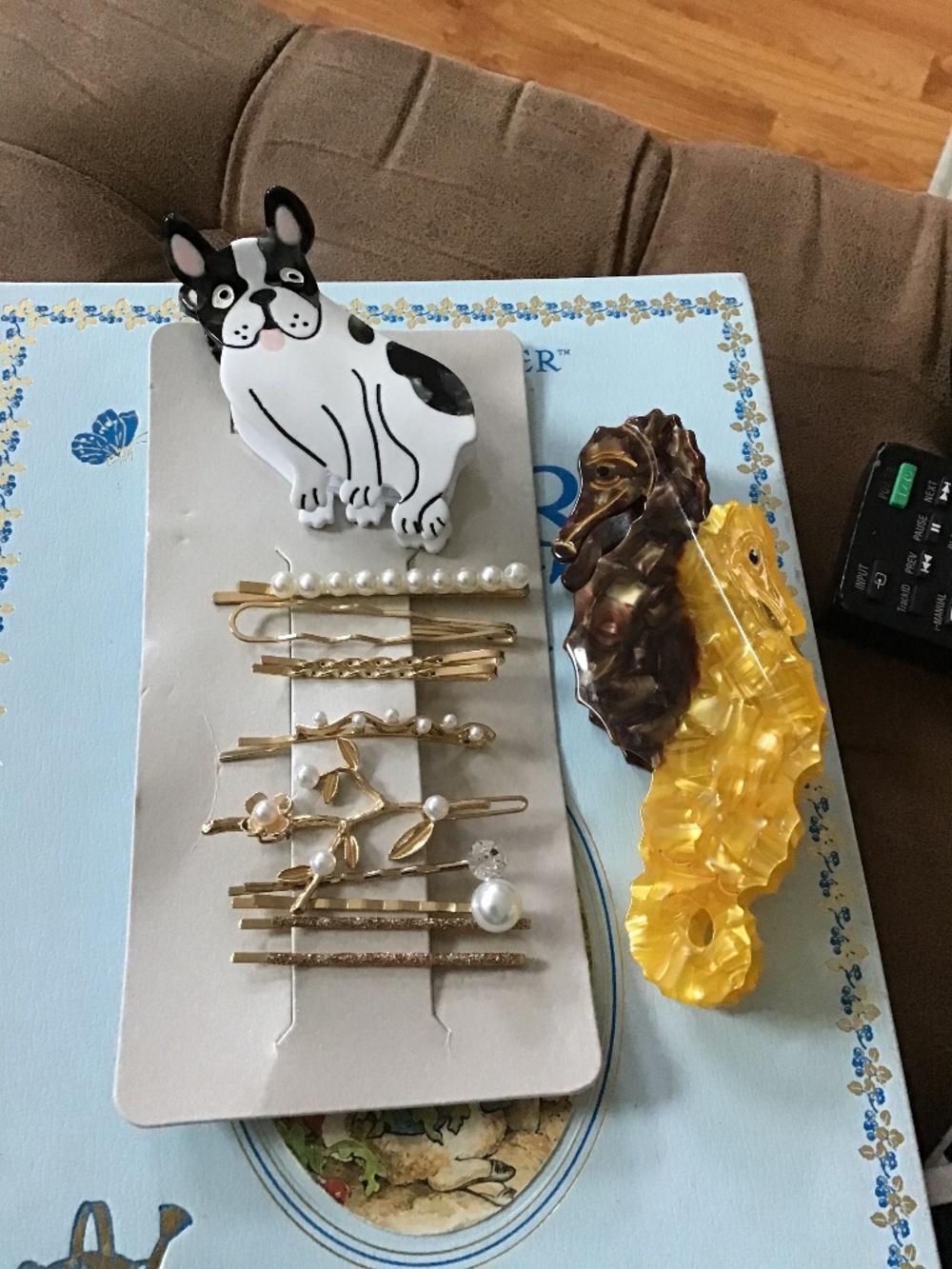 French bull dog hair clip